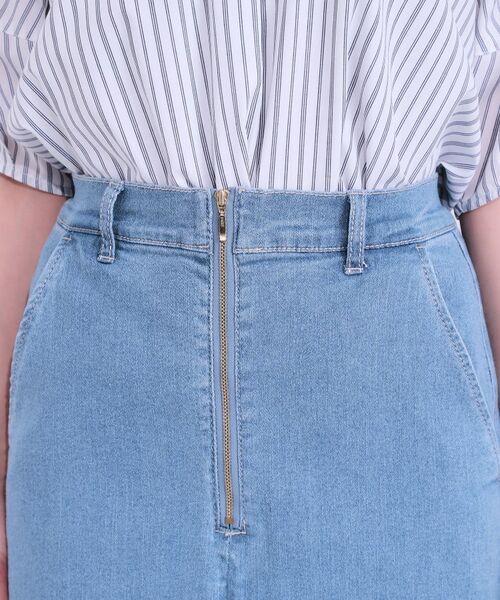 SHOO・LA・RUE / シューラルー デニムスカート | 【ひんやり/S-LL】デニムジップナロースカート | 詳細12