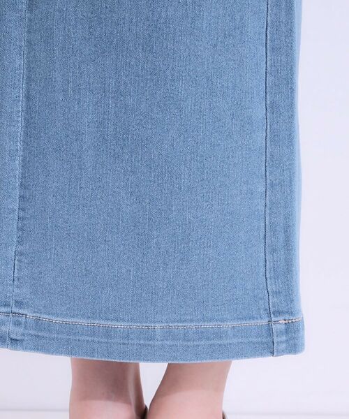 SHOO・LA・RUE / シューラルー デニムスカート | 【ひんやり/S-LL】デニムジップナロースカート | 詳細16