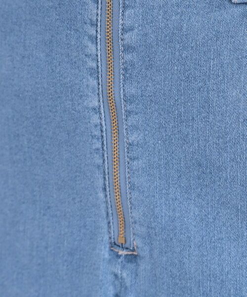 SHOO・LA・RUE / シューラルー デニムスカート | 【ひんやり/S-LL】デニムジップナロースカート | 詳細8