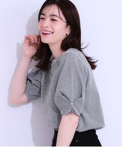 SHOO・LA・RUE / シューラルー シャツ・ブラウス | 【S-LL/セットアップ可/5分袖】涼しくこなれる お袖タックブラウス