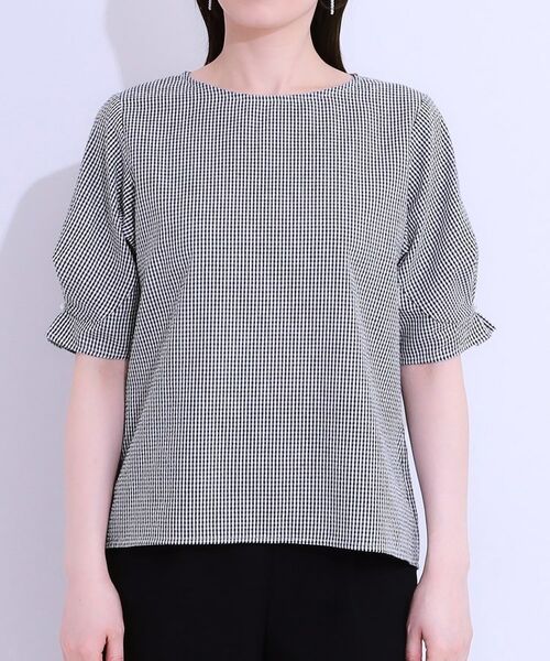 SHOO・LA・RUE / シューラルー シャツ・ブラウス | 【S-LL/セットアップ可/5分袖】涼しくこなれる お袖タックブラウス | 詳細15