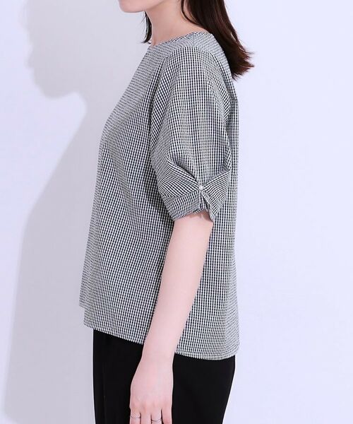 SHOO・LA・RUE / シューラルー シャツ・ブラウス | 【S-LL/セットアップ可/5分袖】涼しくこなれる お袖タックブラウス | 詳細16