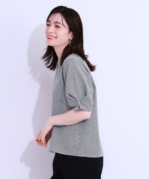 SHOO・LA・RUE / シューラルー シャツ・ブラウス | 【S-LL/セットアップ可/5分袖】涼しくこなれる お袖タックブラウス | 詳細2