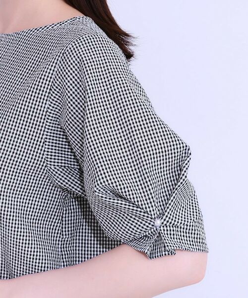 SHOO・LA・RUE / シューラルー シャツ・ブラウス | 【S-LL/セットアップ可/5分袖】涼しくこなれる お袖タックブラウス | 詳細20