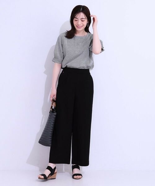 SHOO・LA・RUE / シューラルー シャツ・ブラウス | 【S-LL/セットアップ可/5分袖】涼しくこなれる お袖タックブラウス | 詳細3