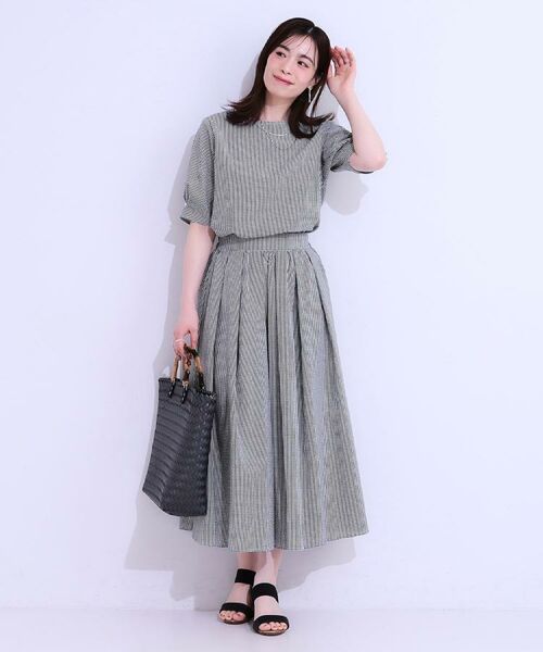 SHOO・LA・RUE / シューラルー シャツ・ブラウス | 【S-LL/セットアップ可/5分袖】涼しくこなれる お袖タックブラウス | 詳細4