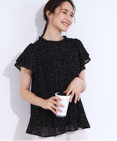 SHOO・LA・RUE / シューラルー シャツ・ブラウス | 【S-LL】プチフリル襟がフェミニン プリーツブラウス