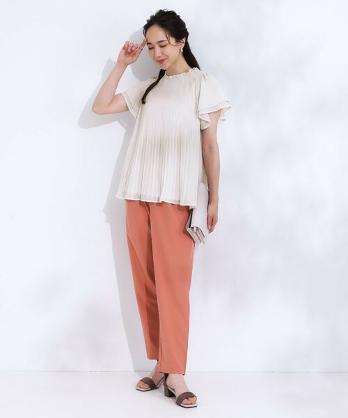 SHOO・LA・RUE / シューラルー シャツ・ブラウス | 【S-LL】プチフリル襟がフェミニン プリーツブラウス | 詳細11