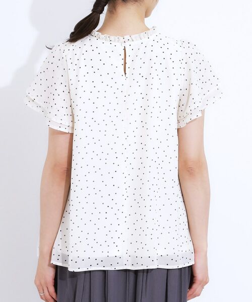 SHOO・LA・RUE / シューラルー シャツ・ブラウス | 【S-LL】プチフリル襟がフェミニン プリーツブラウス | 詳細19