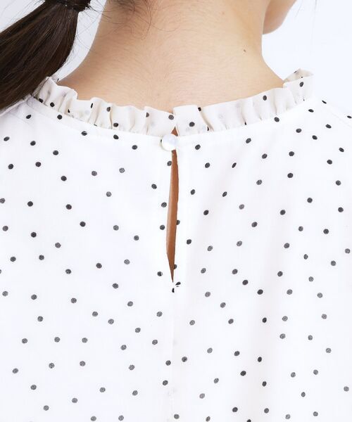 SHOO・LA・RUE / シューラルー シャツ・ブラウス | 【S-LL】プチフリル襟がフェミニン プリーツブラウス | 詳細21