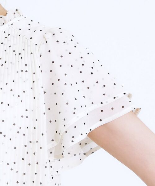 SHOO・LA・RUE / シューラルー シャツ・ブラウス | 【S-LL】プチフリル襟がフェミニン プリーツブラウス | 詳細22