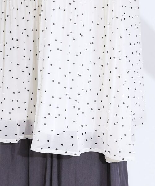 SHOO・LA・RUE / シューラルー シャツ・ブラウス | 【S-LL】プチフリル襟がフェミニン プリーツブラウス | 詳細23