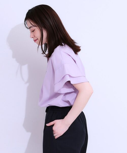 SHOO・LA・RUE / シューラルー シャツ・ブラウス | 【洗える/S-LL】袖フリルスキッパーシャツ | 詳細10