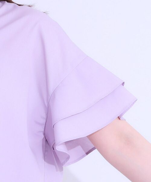 SHOO・LA・RUE / シューラルー シャツ・ブラウス | 【洗える/S-LL】袖フリルスキッパーシャツ | 詳細17