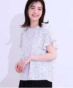 SHOO・LA・RUE / シューラルー シャツ・ブラウス | 【イージーケア/洗える/S-LL】大人フェミニン お袖フリルブラウス