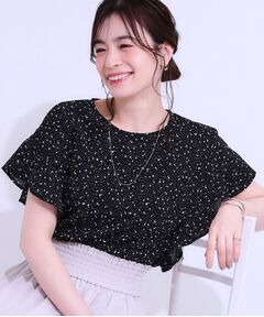 SHOO・LA・RUE / シューラルー シャツ・ブラウス | 【イージーケア/洗える/S-LL】大人フェミニン お袖フリルブラウス