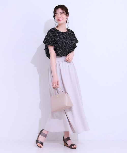 SHOO・LA・RUE / シューラルー シャツ・ブラウス | 【イージーケア/洗える/S-LL】大人フェミニン お袖フリルブラウス | 詳細11