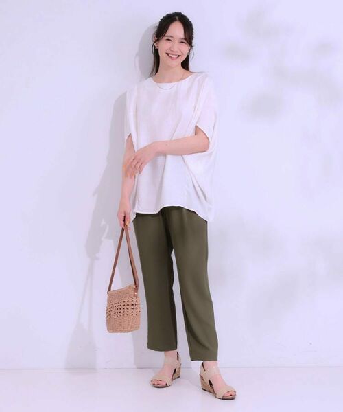 SHOO・LA・RUE / シューラルー シャツ・ブラウス | 【S-LL/ひんやり/体型カバー】ゆるシルエットが心地よい ドルマンブラウス | 詳細11