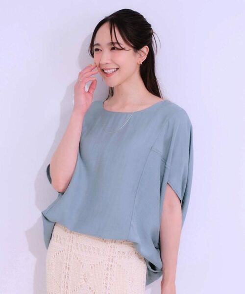 SHOO・LA・RUE / シューラルー シャツ・ブラウス | 【S-LL/ひんやり/体型カバー】ゆるシルエットが心地よい ドルマンブラウス | 詳細13