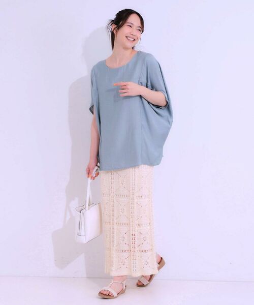 SHOO・LA・RUE / シューラルー シャツ・ブラウス | 【S-LL/ひんやり/体型カバー】ゆるシルエットが心地よい ドルマンブラウス | 詳細15