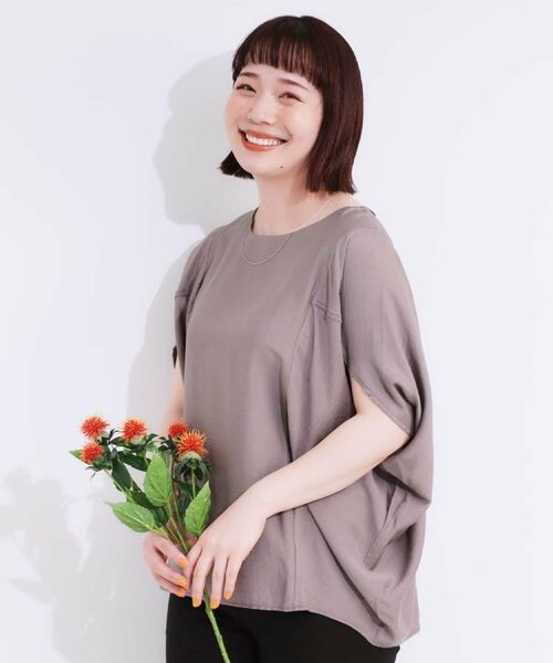 SHOO・LA・RUE / シューラルー シャツ・ブラウス | 【S-LL/ひんやり/体型カバー】ゆるシルエットが心地よい ドルマンブラウス | 詳細28