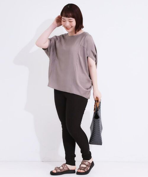 SHOO・LA・RUE / シューラルー シャツ・ブラウス | 【S-LL/ひんやり/体型カバー】ゆるシルエットが心地よい ドルマンブラウス | 詳細29