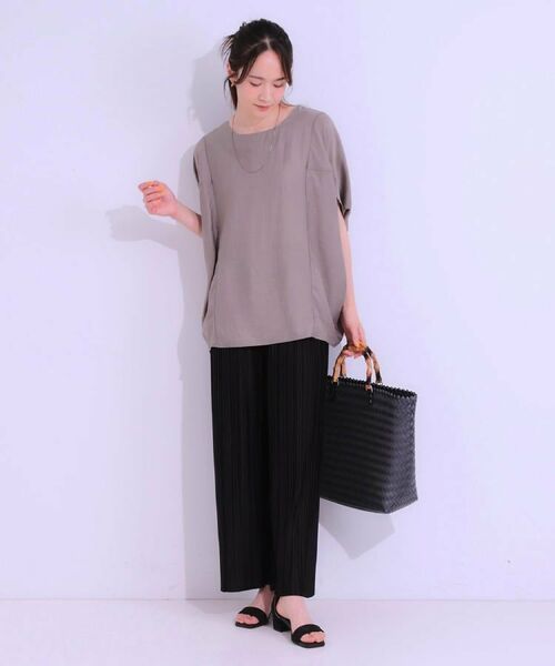 SHOO・LA・RUE / シューラルー シャツ・ブラウス | 【S-LL/ひんやり/体型カバー】ゆるシルエットが心地よい ドルマンブラウス | 詳細7