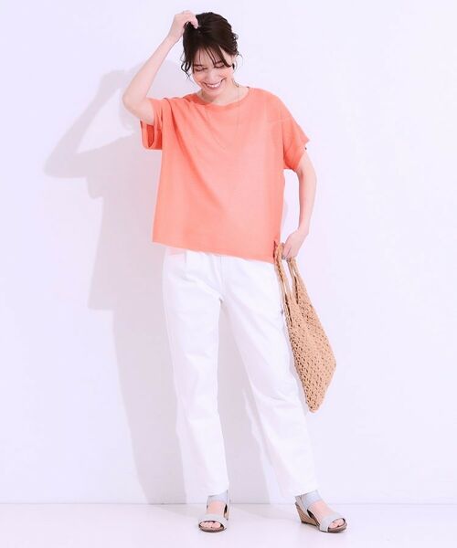 SHOO・LA・RUE / シューラルー その他トップス | 【S-LL/2点セット】涼やかに楽に決まる タンクトップ+編み柄ニット | 詳細11