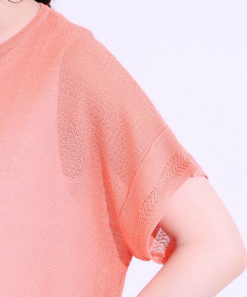 SHOO・LA・RUE / シューラルー その他トップス | 【S-LL/2点セット】涼やかに楽に決まる タンクトップ+編み柄ニット | 詳細18