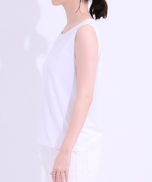 SHOO・LA・RUE / シューラルー その他トップス | 【S-LL/2点セット】涼やかに楽に決まる タンクトップ+編み柄ニット | 詳細21