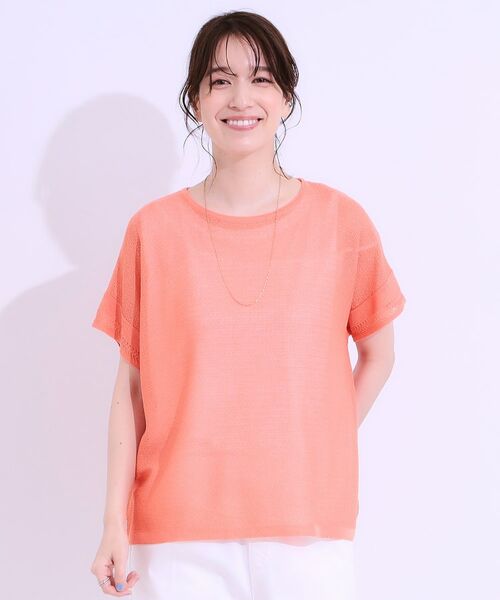 SHOO・LA・RUE / シューラルー その他トップス | 【S-LL/2点セット】涼やかに楽に決まる タンクトップ+編み柄ニット | 詳細9