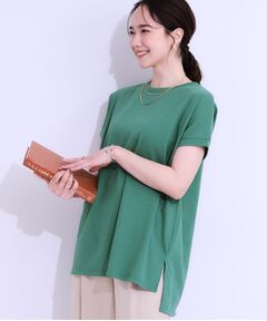 SHOO・LA・RUE / シューラルー カットソー | 【洗える/S-LL/ひんやり/UV】汗をかいても気になりにくい スリットトップス