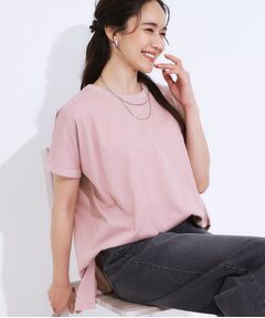 SHOO・LA・RUE / シューラルー カットソー | 【洗える/S-LL/ひんやり/UV】汗をかいても気になりにくい スリットトップス