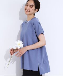 SHOO・LA・RUE / シューラルー カットソー | 【洗える/S-LL/ひんやり/UV】汗をかいても気になりにくい スリットトップス