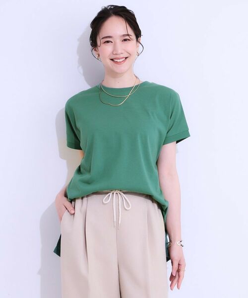 SHOO・LA・RUE / シューラルー カットソー | 【洗える/S-LL/ひんやり/UV】汗をかいても気になりにくい スリットトップス | 詳細17