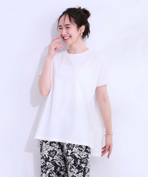 SHOO・LA・RUE / シューラルー カットソー | 【洗える/S-LL/ひんやり/UV】汗をかいても気になりにくい スリットトップス | 詳細23