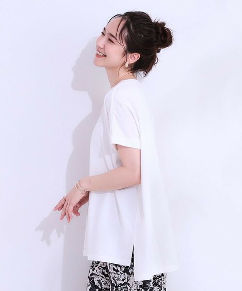 SHOO・LA・RUE / シューラルー カットソー | 【洗える/S-LL/ひんやり/UV】汗をかいても気になりにくい スリットトップス | 詳細24