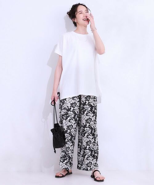 SHOO・LA・RUE / シューラルー カットソー | 【洗える/S-LL/ひんやり/UV】汗をかいても気になりにくい スリットトップス | 詳細25