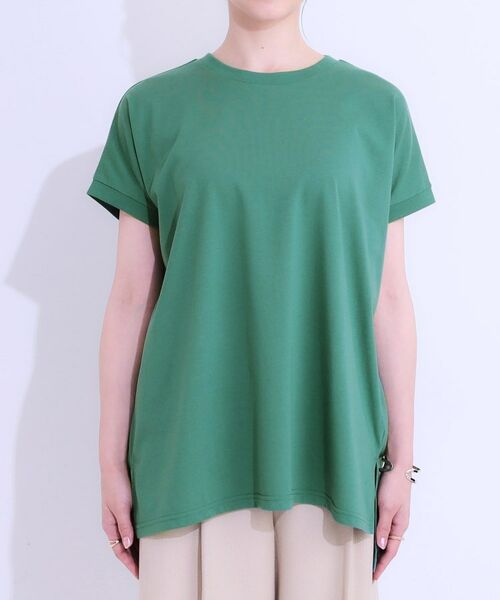 SHOO・LA・RUE / シューラルー カットソー | 【洗える/S-LL/ひんやり/UV】汗をかいても気になりにくい スリットトップス | 詳細27