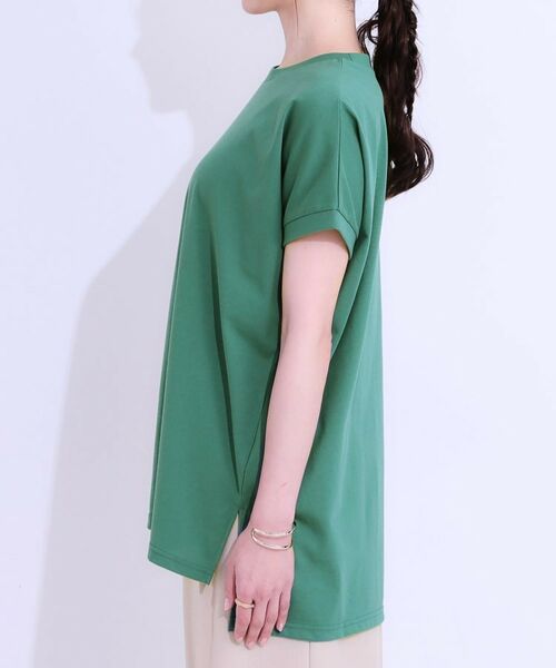 SHOO・LA・RUE / シューラルー カットソー | 【洗える/S-LL/ひんやり/UV】汗をかいても気になりにくい スリットトップス | 詳細28