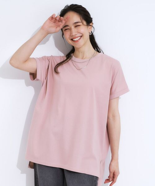 SHOO・LA・RUE / シューラルー カットソー | 【洗える/S-LL/ひんやり/UV】汗をかいても気になりにくい スリットトップス | 詳細5