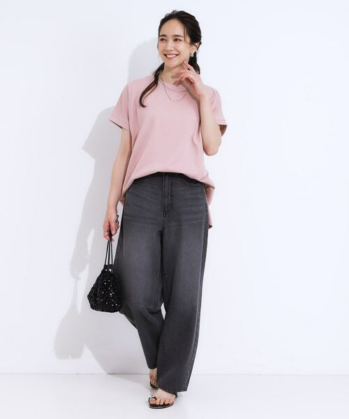 SHOO・LA・RUE / シューラルー カットソー | 【洗える/S-LL/ひんやり/UV】汗をかいても気になりにくい スリットトップス | 詳細7