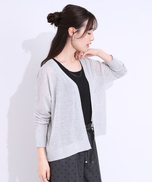 SHOO・LA・RUE / シューラルー カーディガン・ボレロ | 【洗える/S-LL】ナチュラル感が上品 サッと羽織れるカーディガン | 詳細1