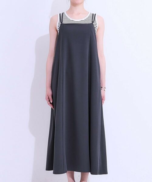 セール】 女性らしさ溢れる フレアキャミワンピース （ロング