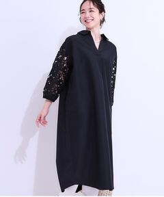 SHOO・LA・RUE / シューラルー ミニ丈・ひざ丈ワンピース | お袖レースが上品な シャツワンピース