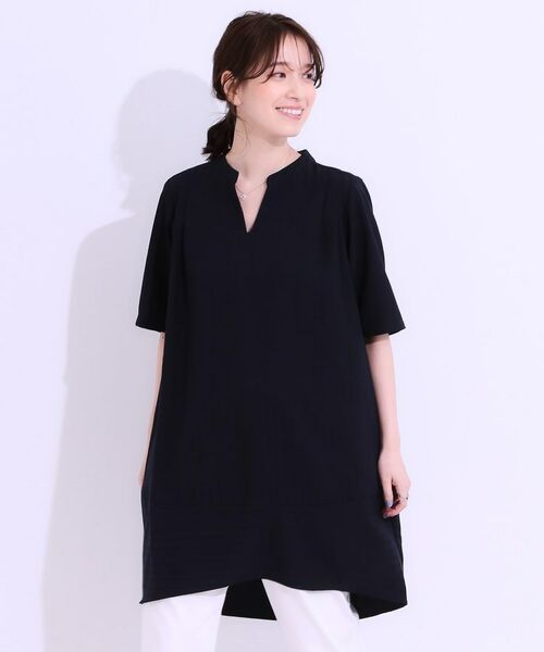 SHOO・LA・RUE / シューラルー チュニック | 【洗える】楽に体型カバー叶う チュニックワンピース | 詳細9