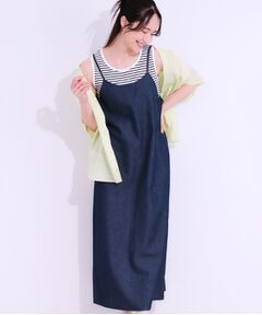 SHOO・LA・RUE / シューラルー ロング・マキシ丈ワンピース | 【S-LL】女性らしさ漂う ライトデニム Aラインキャミワンピース