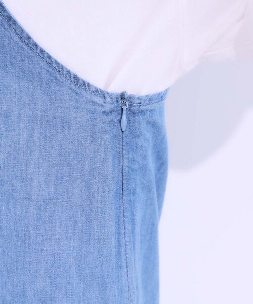 SHOO・LA・RUE / シューラルー ロング・マキシ丈ワンピース | 【S-LL】女性らしさ漂う ライトデニム Aラインキャミワンピース | 詳細18