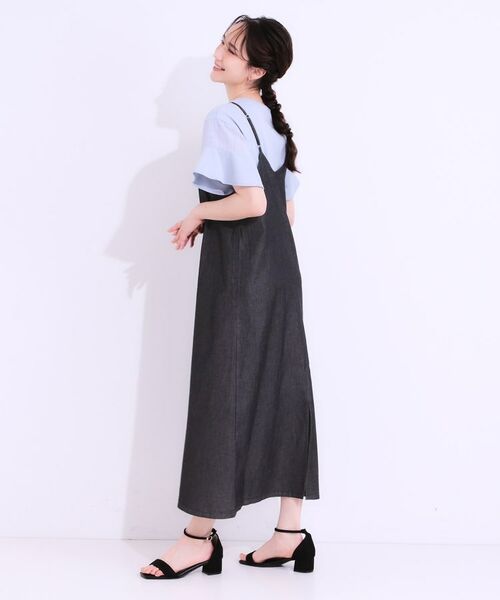 SHOO・LA・RUE / シューラルー ロング・マキシ丈ワンピース | 【S-LL】女性らしさ漂う ライトデニム Aラインキャミワンピース | 詳細3