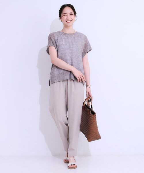 SHOO・LA・RUE / シューラルー パンツ | 【SS-3L/ひんやり/吸水速乾/UV】軽量でさらりと穿ける テーパードパンツ | 詳細11